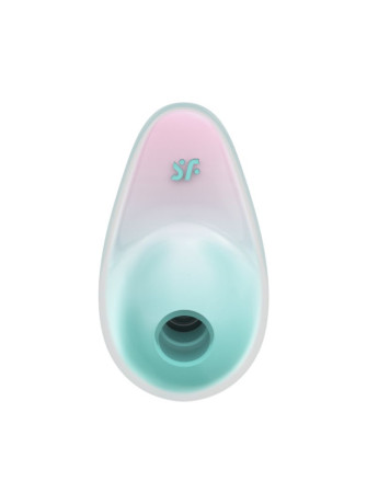 Stimulateur clitoridien par onde de pression sans contact et par vibration USB vert et rose, Pixie Dust Satisfyer - CC597837
